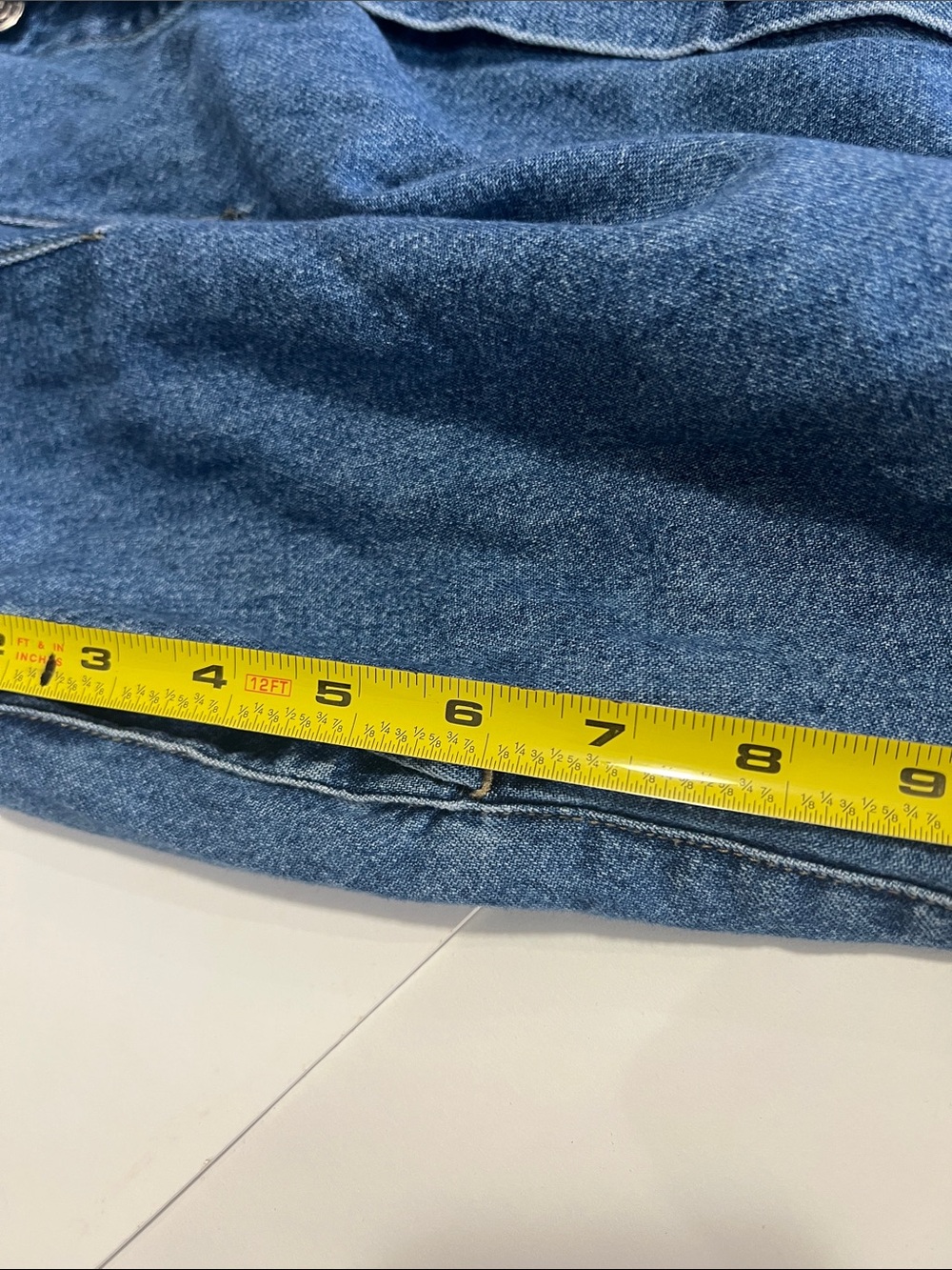 Lizwear Button-Front Blue Denim Maxi Skirt - Picture 7 of 12